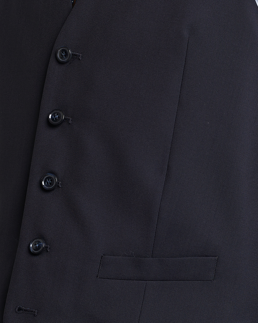 Herr | Kavajer | Oscar Jacobson | Carlo Wool Waistcoat Navy
