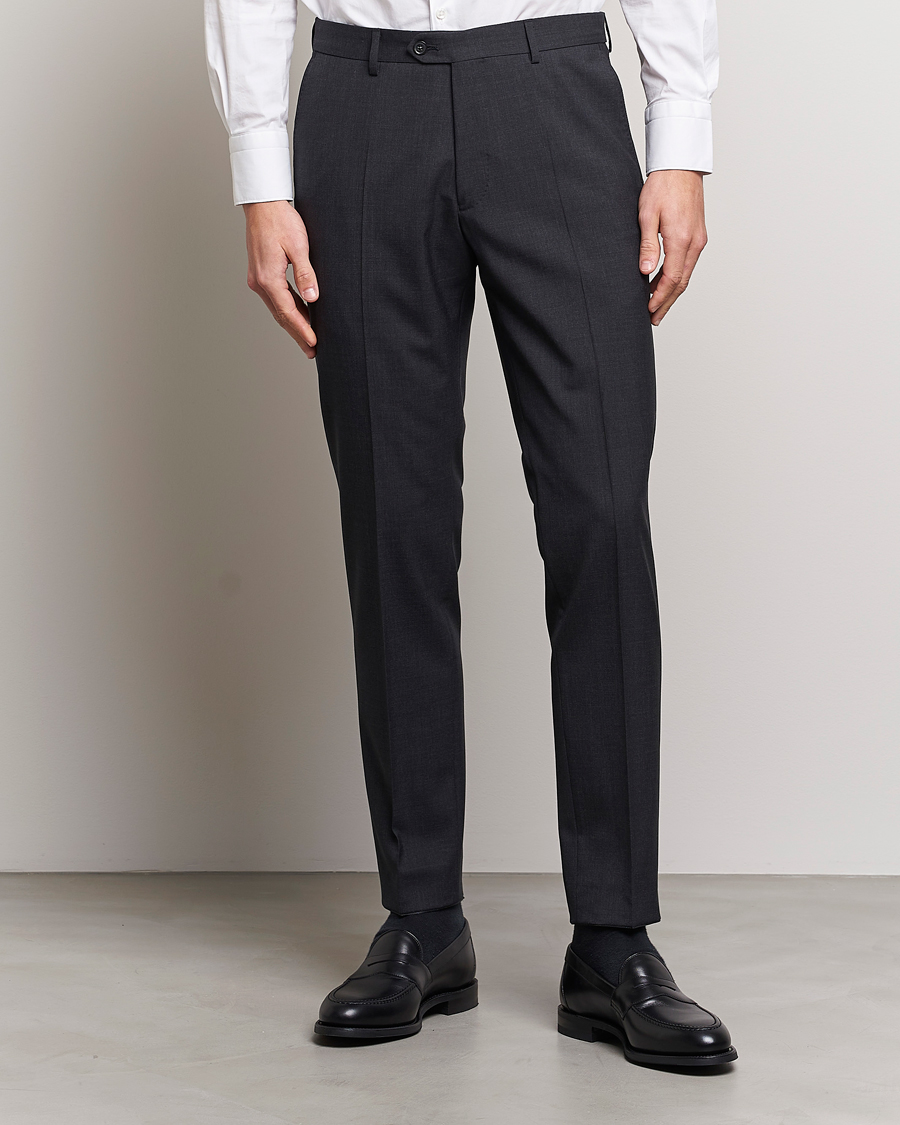 Herr | Business & Beyond | Oscar Jacobson | Denz Wool Trousers Grey