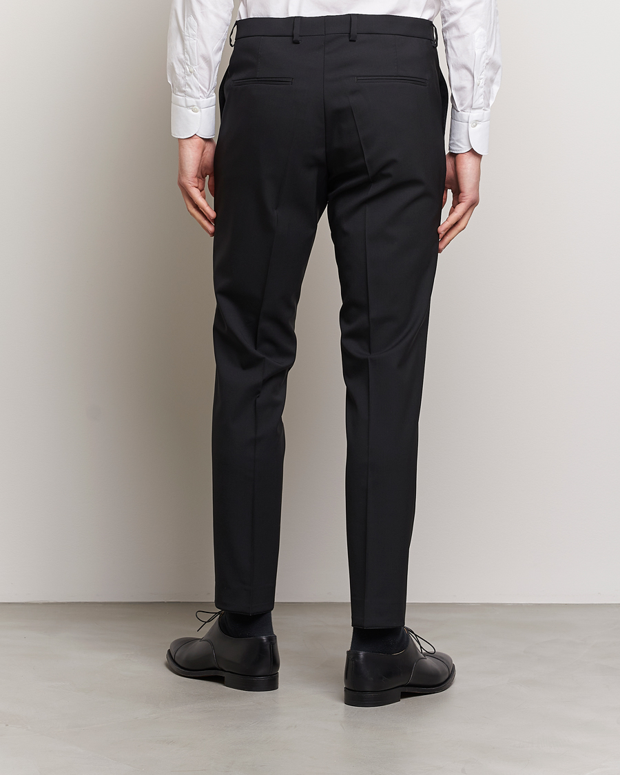 Herr | Byxor | Oscar Jacobson | Denz Wool Trousers Black