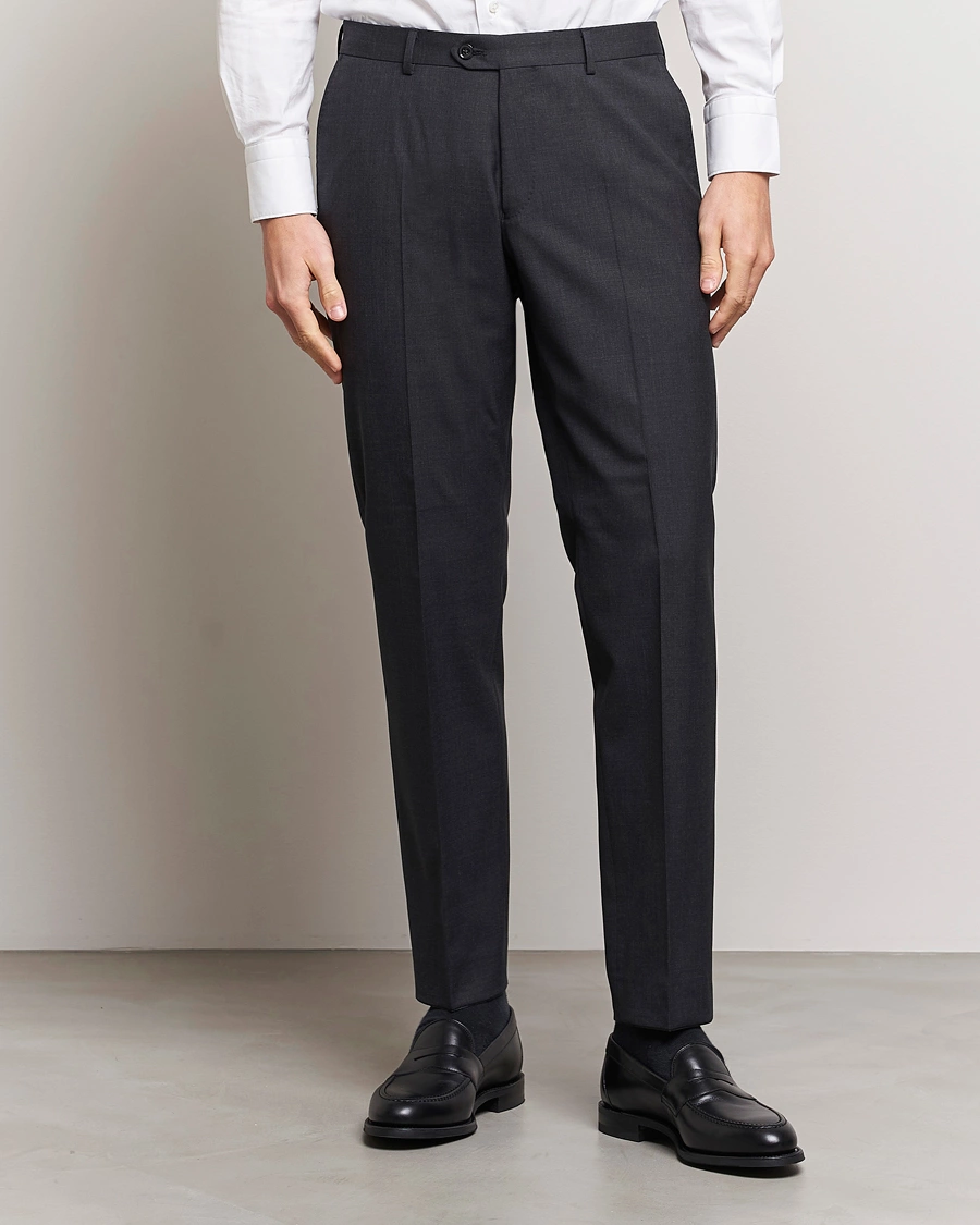 Herr | Studentkostym | Oscar Jacobson | Diego Wool Trousers Grey