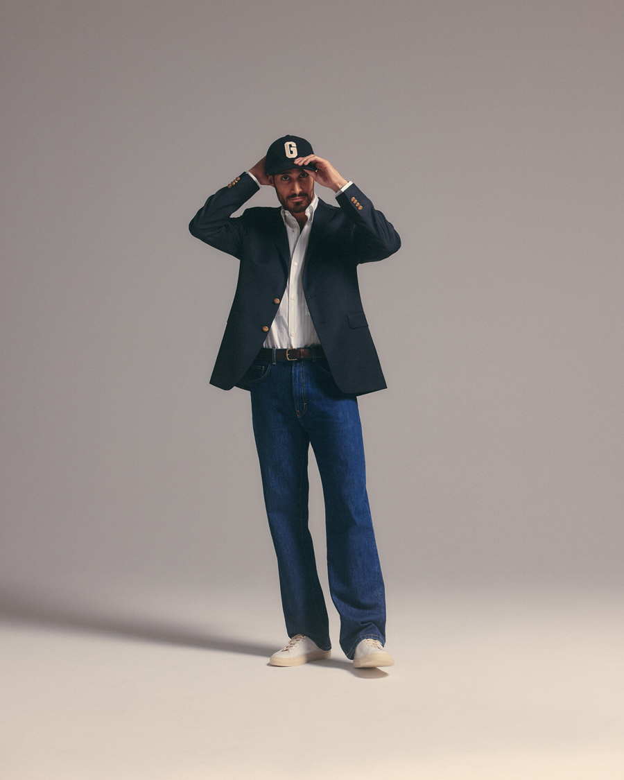 Herr | Kavajer | Oscar Jacobson | John Club Wool Blazer Navy