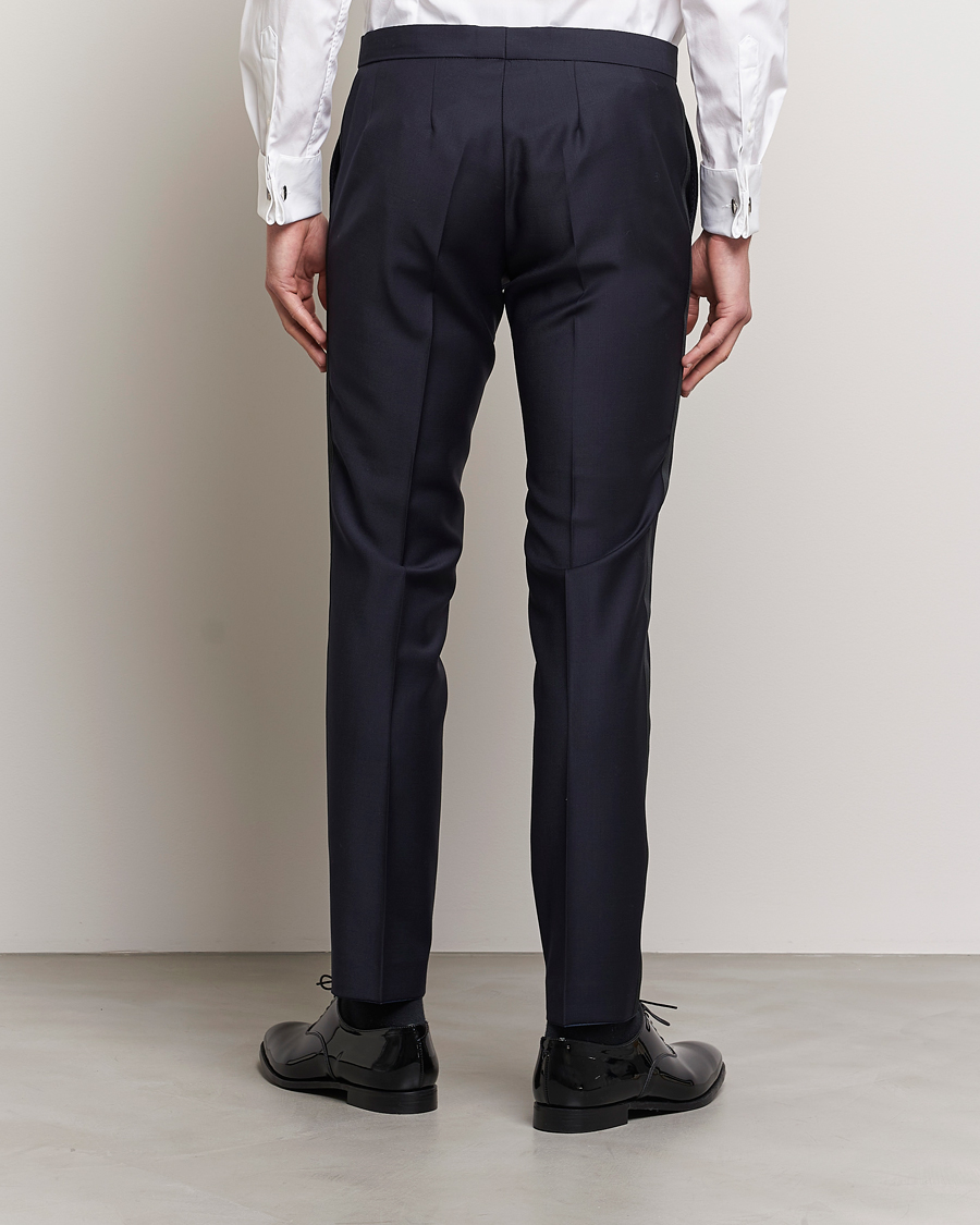 Herr | Byxor | Oscar Jacobson | Duke Wool Trousers Navy