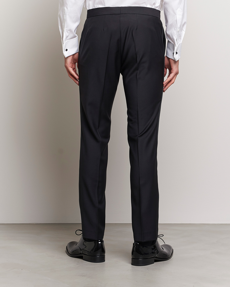 Herr | Byxor | Oscar Jacobson | Duke Wool Trousers Black