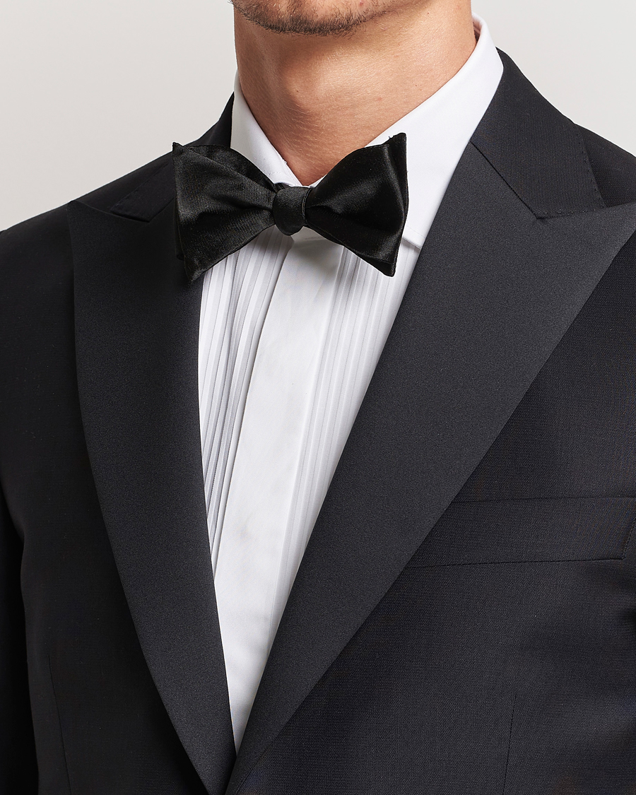 Herr | Oscar Jacobson Bow Tie, Self Tie Black | Oscar Jacobson | Bow Tie, Self Tie Black