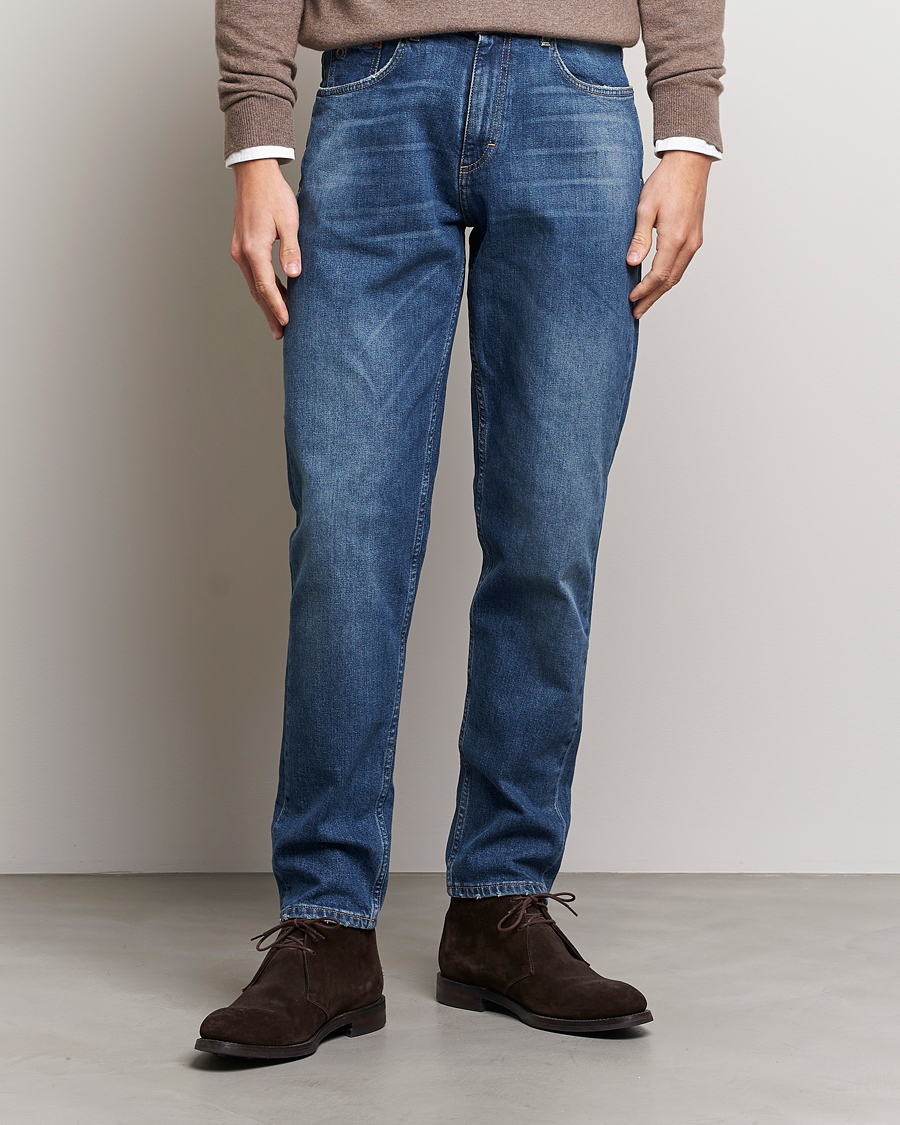 Herr |  | Oscar Jacobson | Karl Cotton Stretch Jeans Vintage Wash