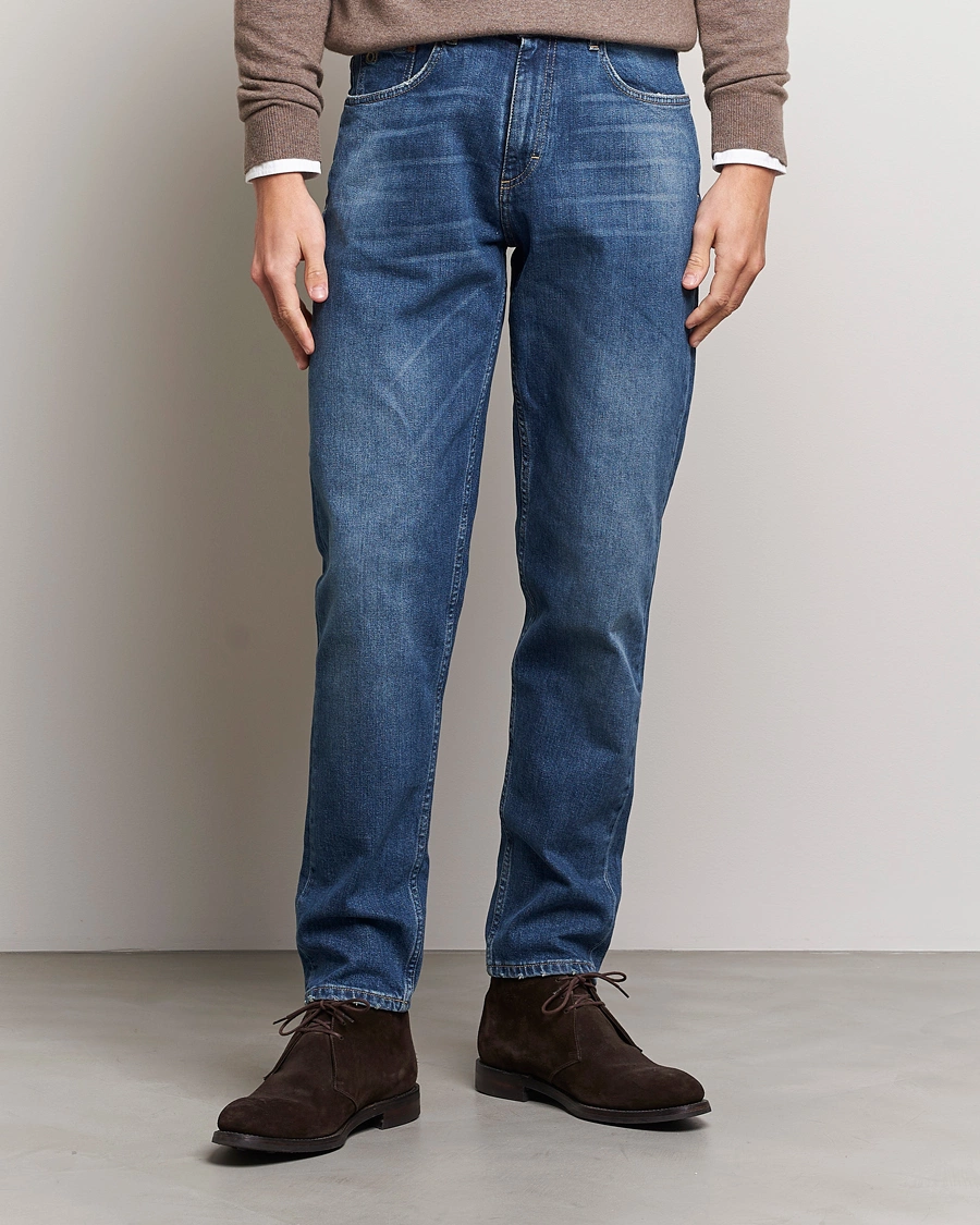 Herre |  | Oscar Jacobson | Karl Cotton Stretch Jeans Vintage Wash