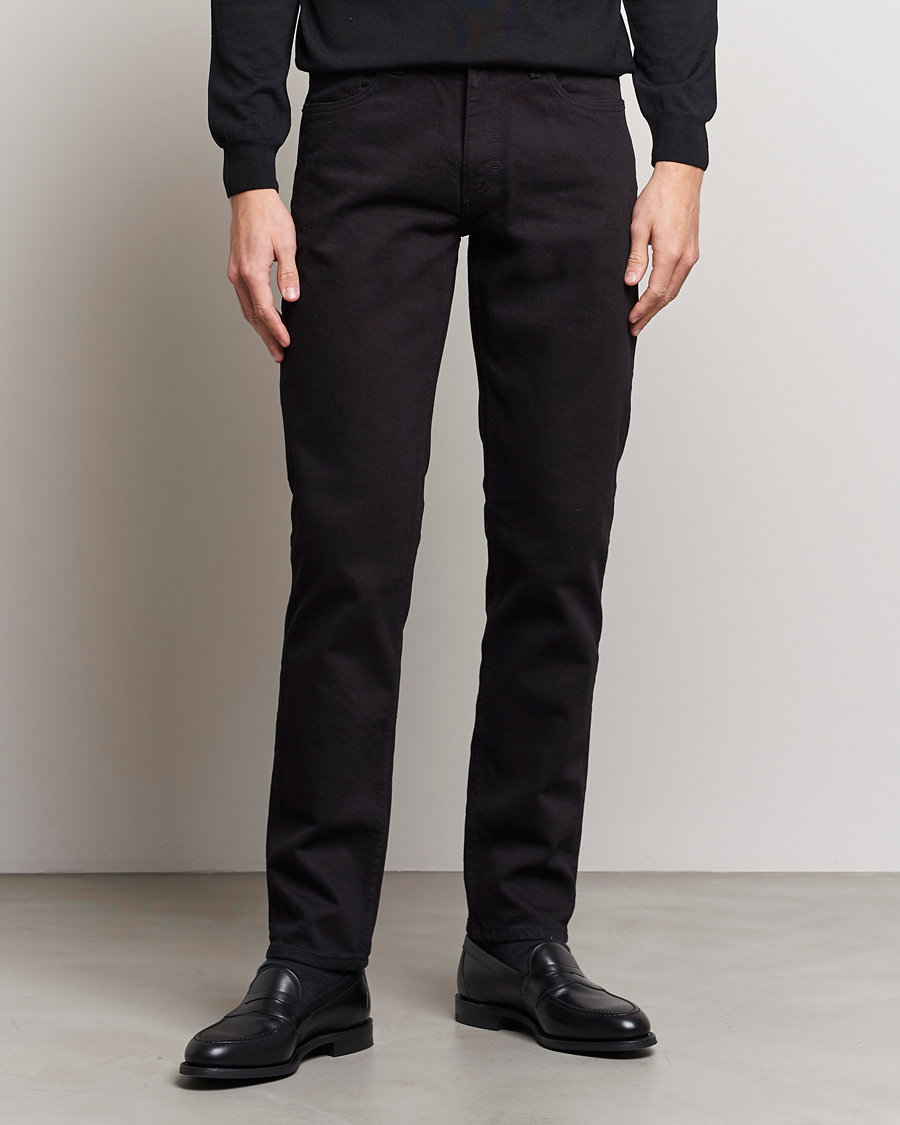 Herr | Oscar Jacobson | Oscar Jacobson | Albert Cotton Stretch Jeans Black