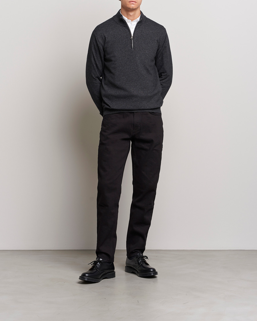 Herr | Jeans | Oscar Jacobson | Karl Cotton Stretch Jeans Black