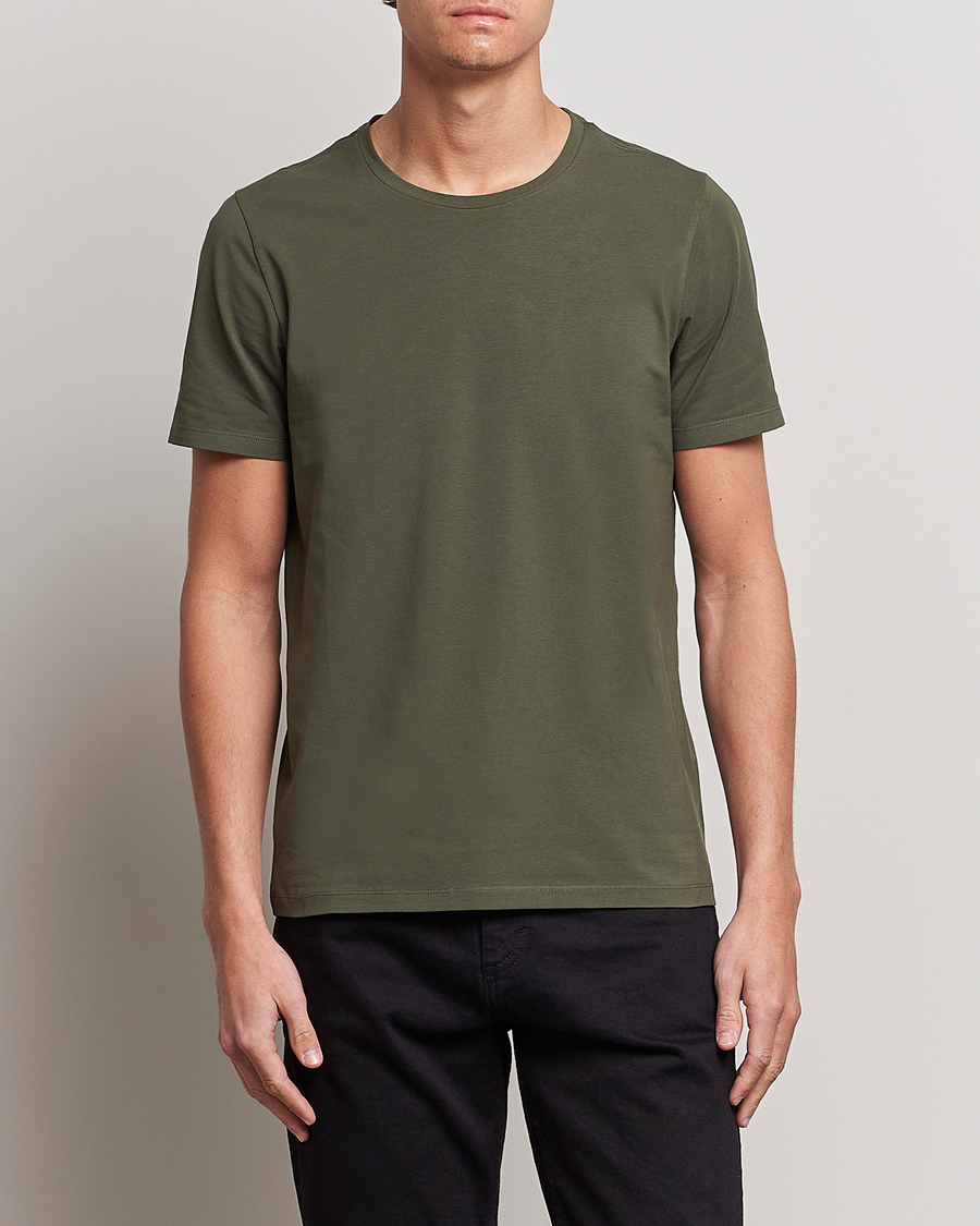 Herr | Business & Beyond | Oscar Jacobson | Kyran Cotton T-shirt S-S Green