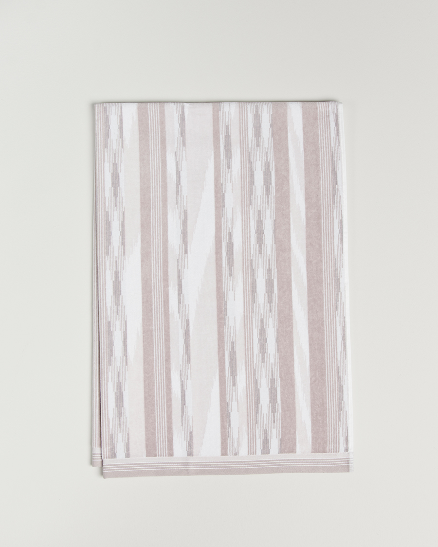 Herr | Textilier | Missoni Home | Clint Bath Sheet 100x150cm Beige/White