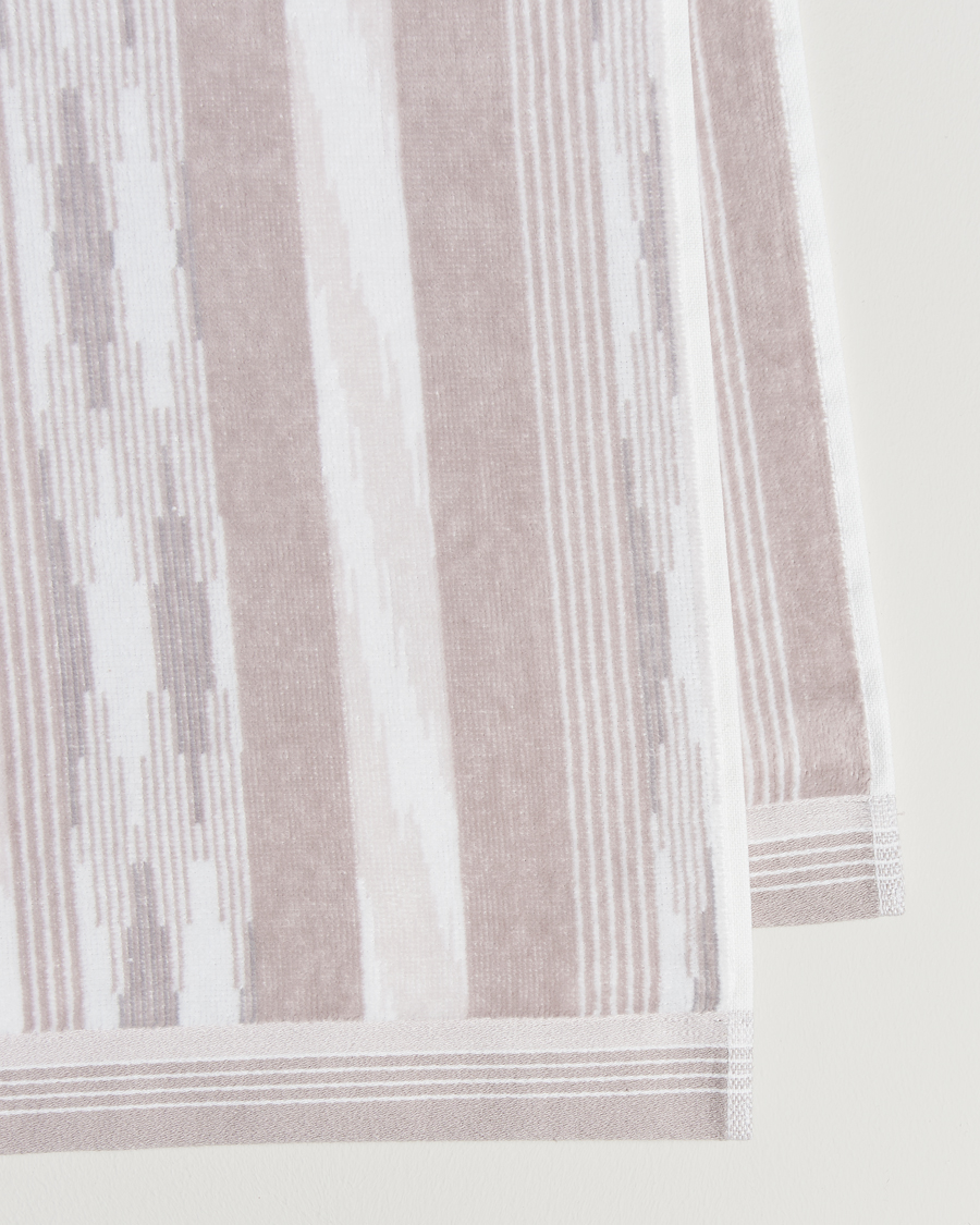 Herr | Textilier | Missoni Home | Clint Bath Sheet 100x150cm Beige/White
