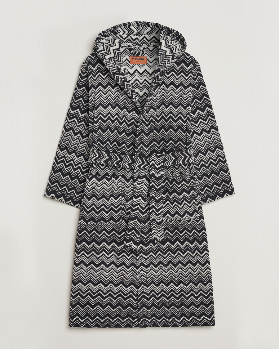 Herr | Pyjamas & Morgonrockar | Missoni Home | Keith Bathrobe Grey/Black