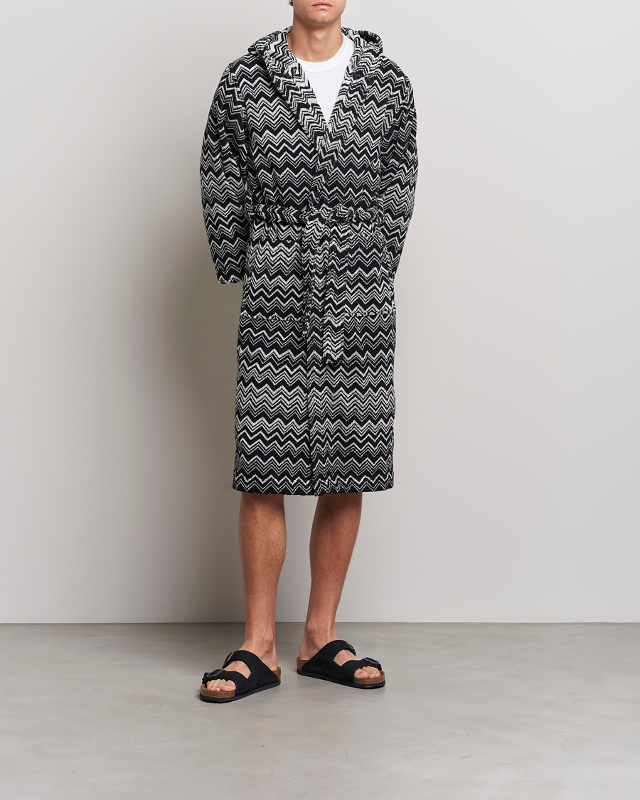 Herr | Pyjamas & Morgonrockar | Missoni Home | Keith Bathrobe Grey/Black