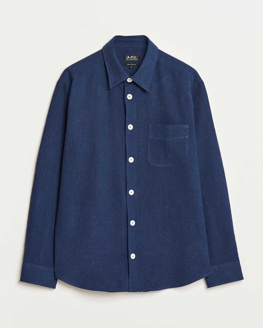 Herr | Skjortor | A.P.C. | Aston Overshirt Navy