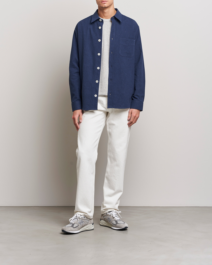 Herr | Skjortor | A.P.C. | Aston Overshirt Navy