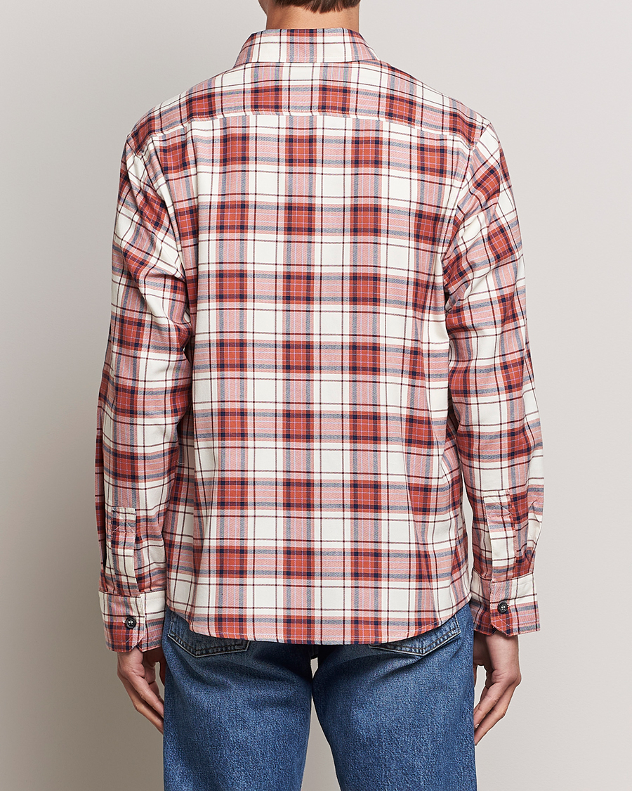 Herr | Skjortor | A.P.C. | Graham Checked Overshirt Ecru/Red