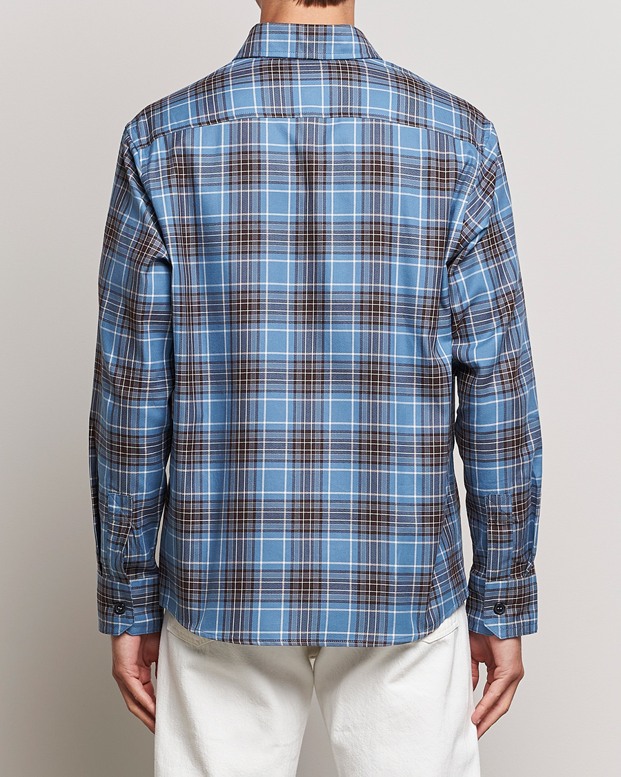 Herr | Skjortor | A.P.C. | Graham Checked Overshirt Clear Blue