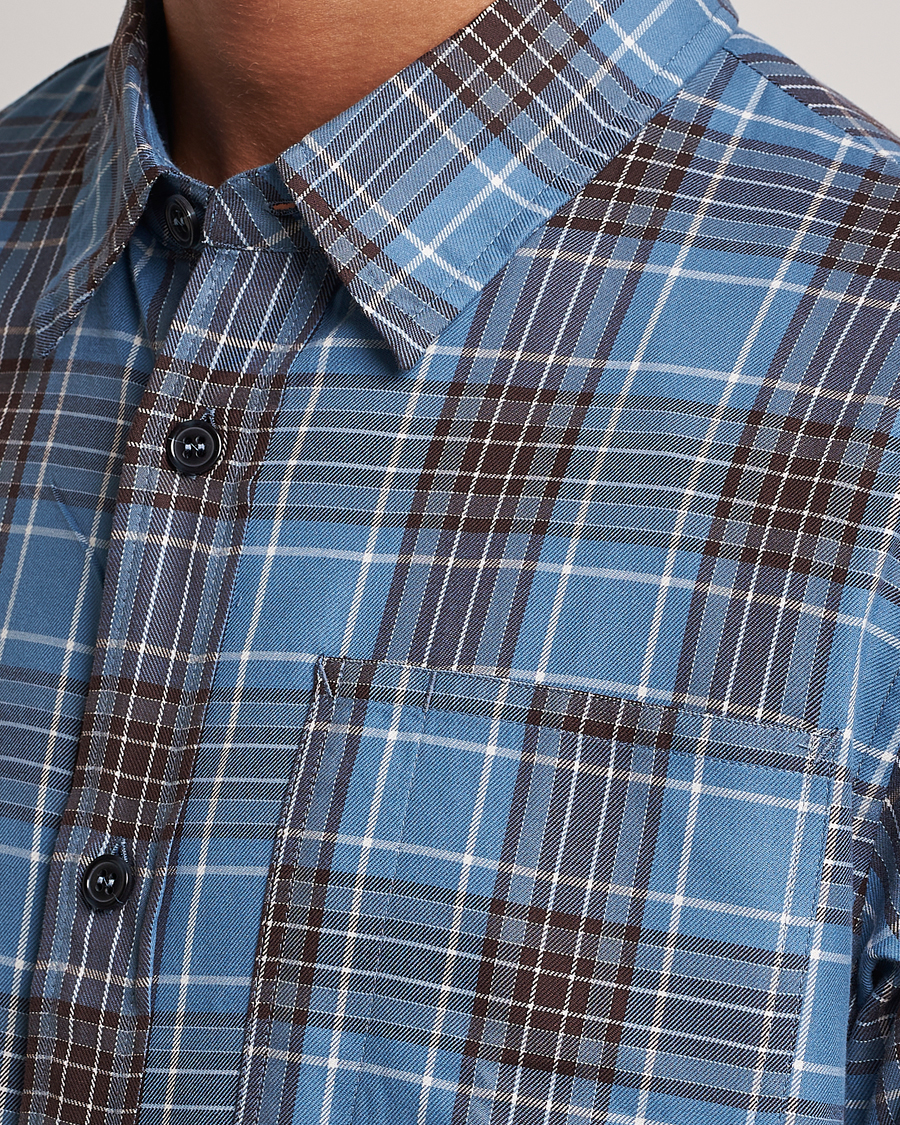 Herr | Skjortor | A.P.C. | Graham Checked Overshirt Clear Blue