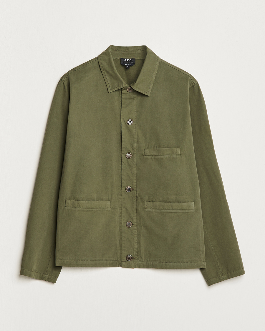 Herr | Jackor | A.P.C. | Vianney Shirt Jacket Olive
