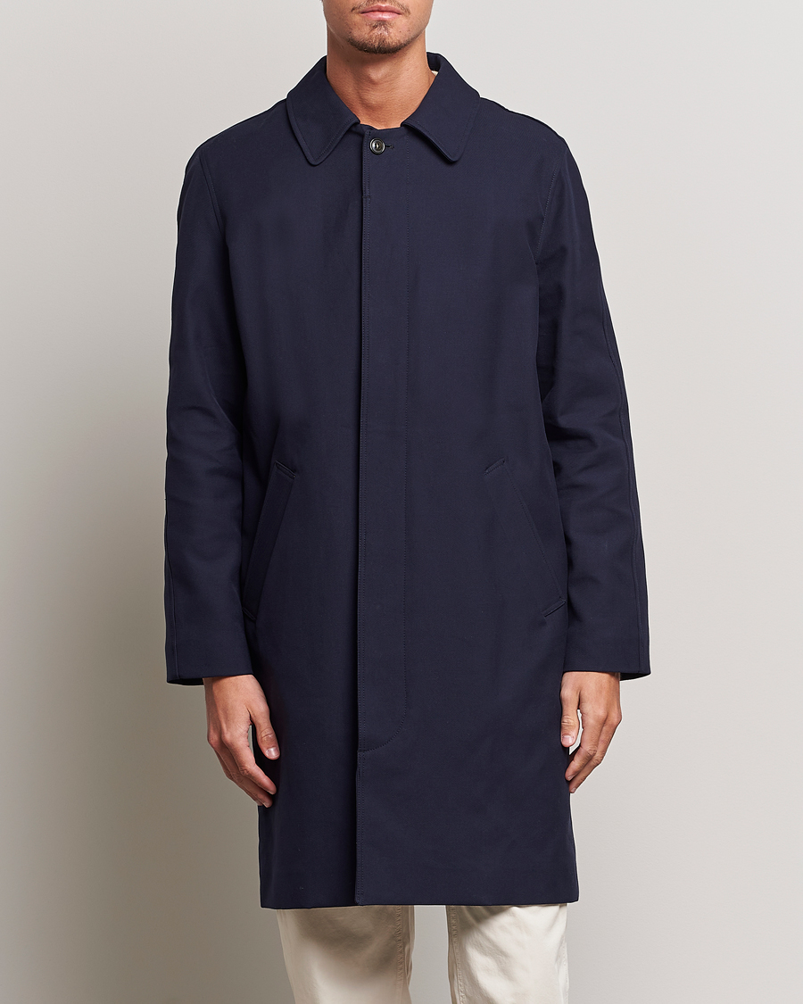 Herr | Rockar | A.P.C. | Wool Mac Coat Navy