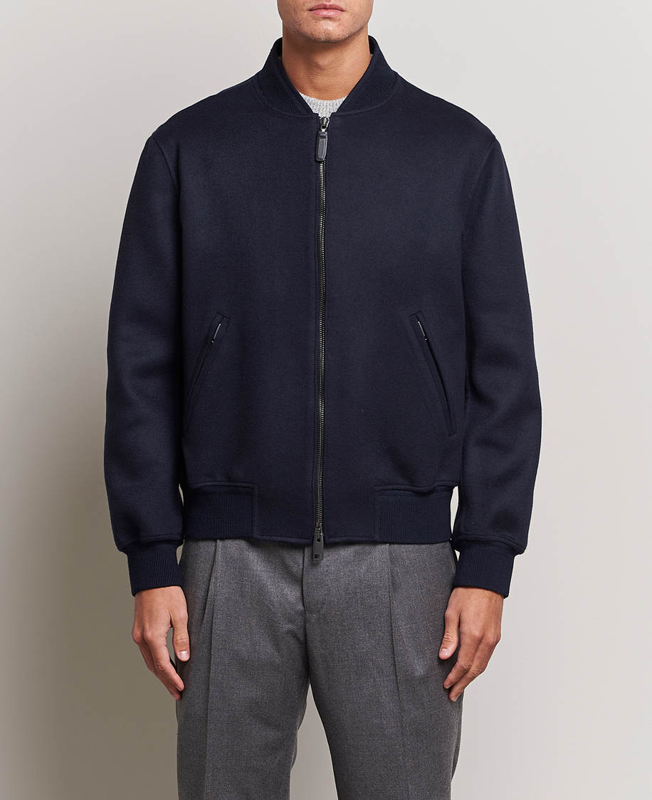 Herr | Brioni | Brioni | Cashmere Blend Bomber Jacket Navy