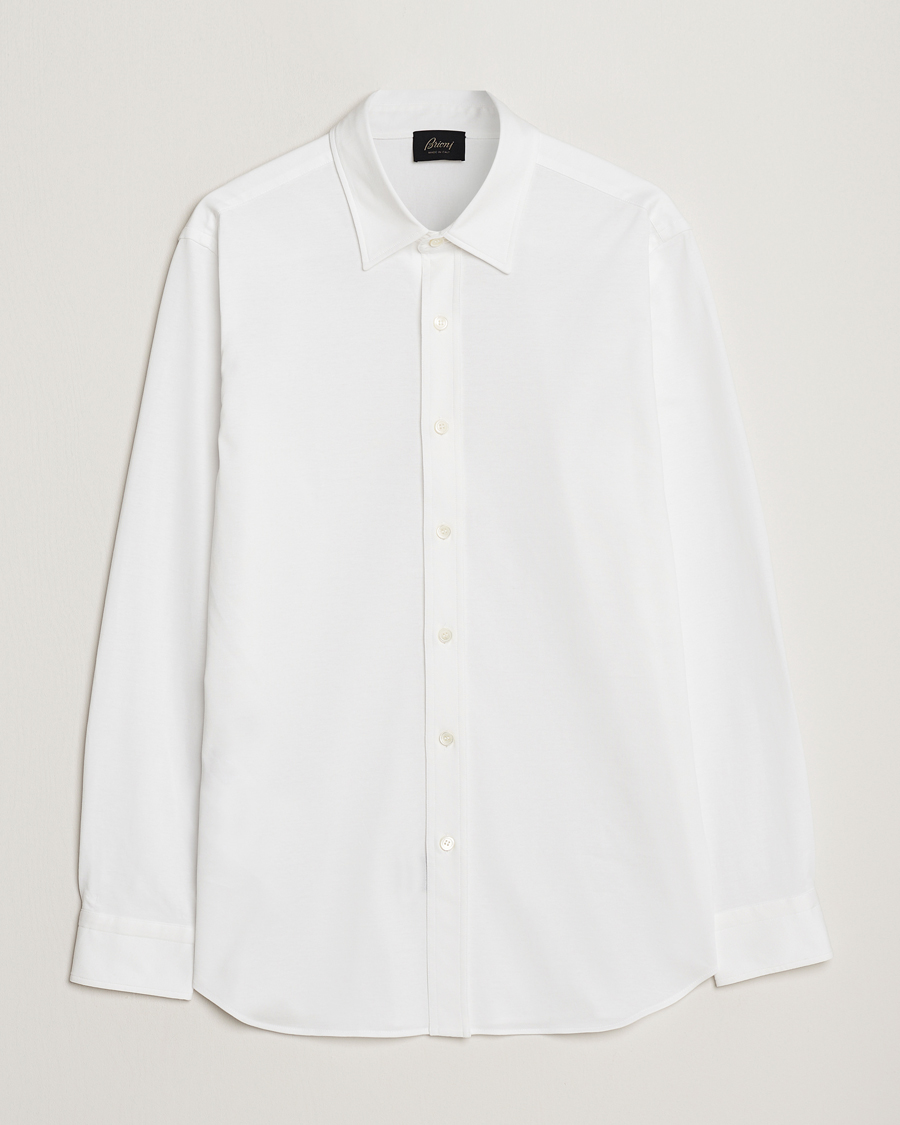Herr | Skjortor | Brioni | Soft Cotton Jersey Shirt White