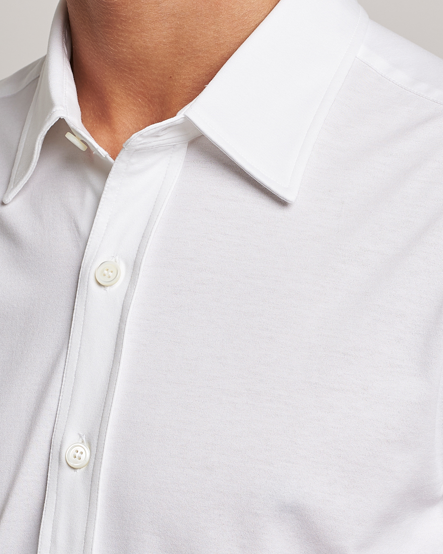 Herr | Skjortor | Brioni | Soft Cotton Jersey Shirt White