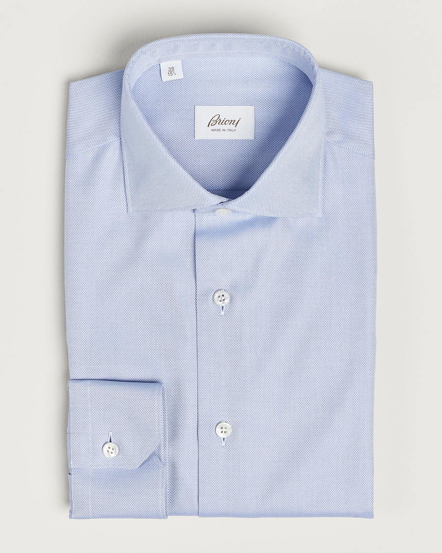 Herr | Skjortor | Brioni | Slim Fit Royal Oxford Dress Shirt Light Blue