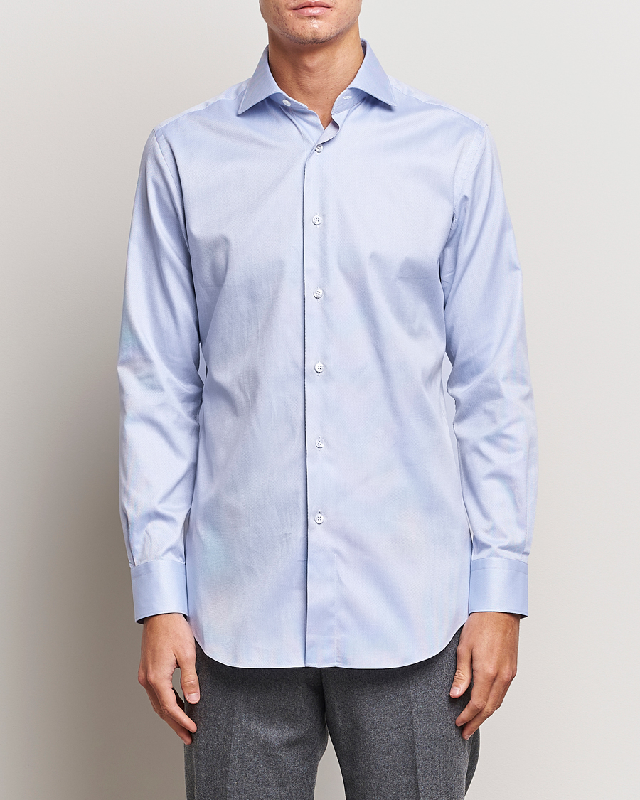 Herr | Brioni | Brioni | Slim Fit Royal Oxford Dress Shirt Light Blue