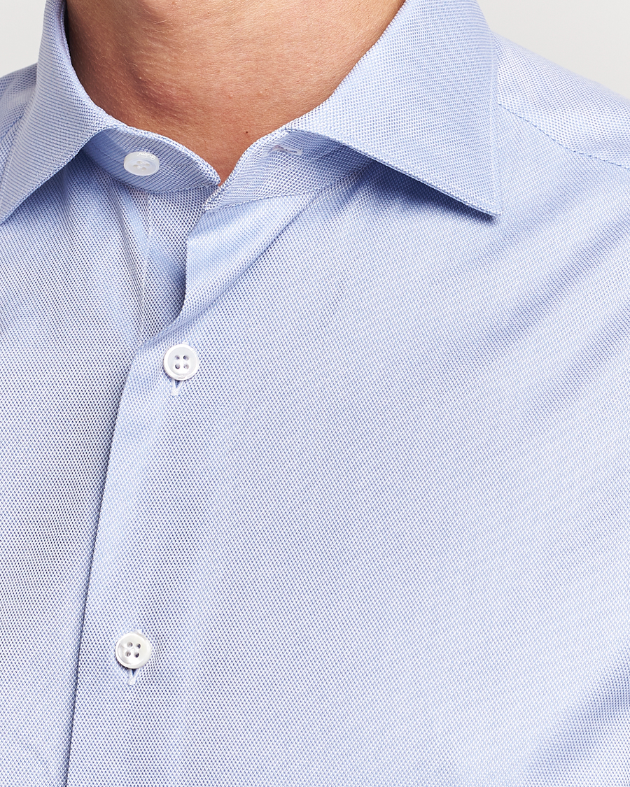 Herr | Skjortor | Brioni | Slim Fit Royal Oxford Dress Shirt Light Blue