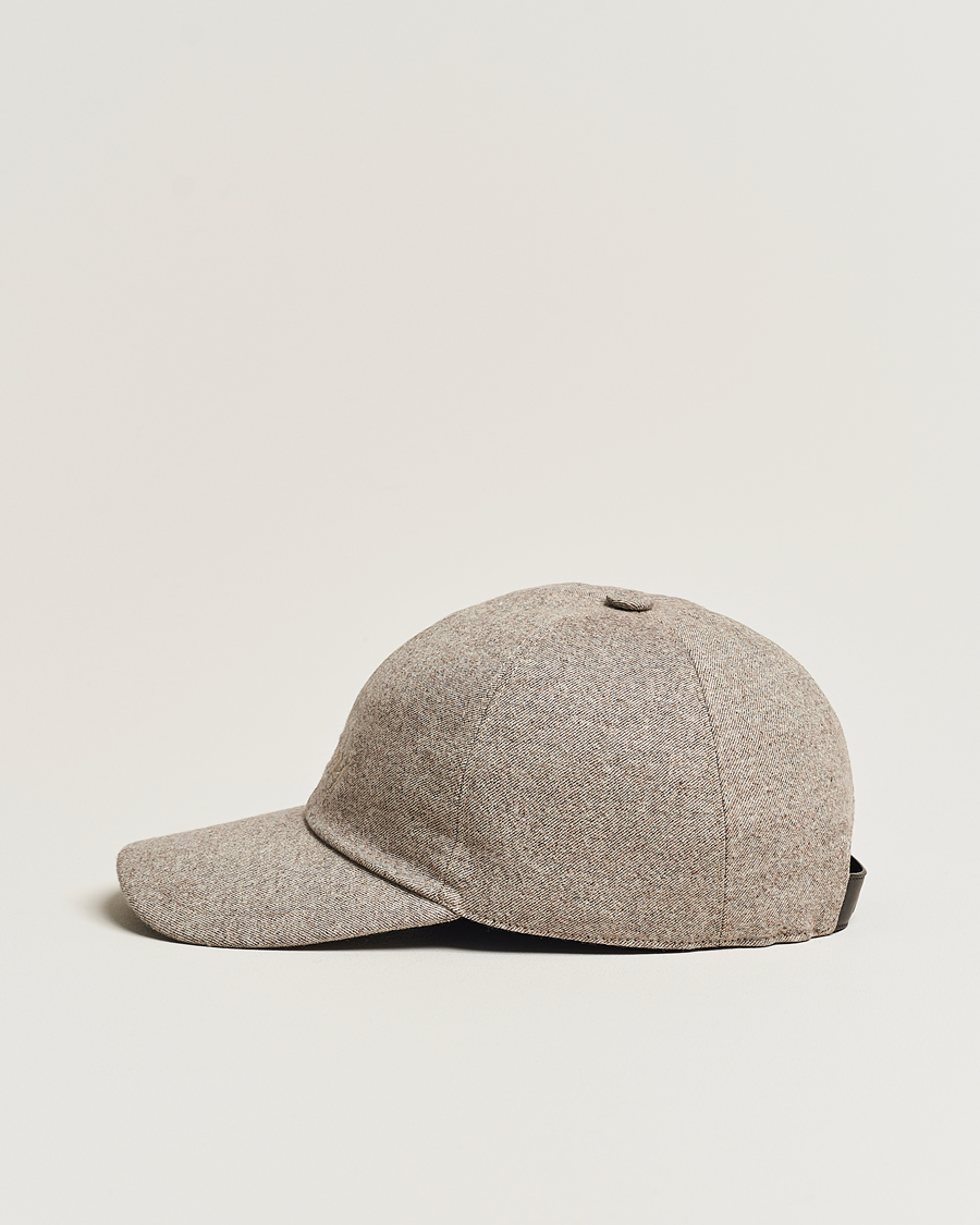 Herr | Brioni Soft Flannel Baseball Cap Beige Melange | Brioni | Soft Flannel Baseball Cap Beige Melange