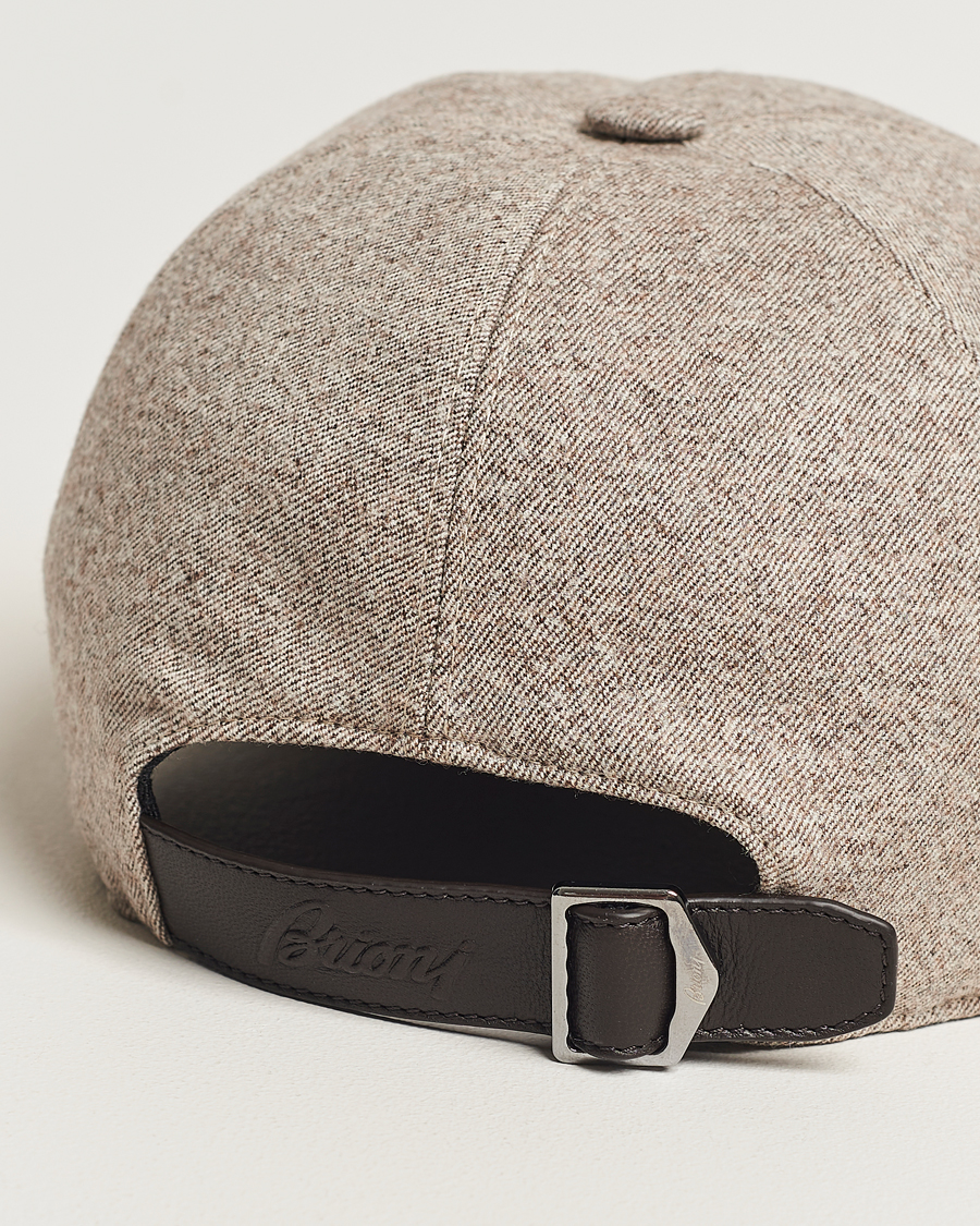 Herr | Brioni Soft Flannel Baseball Cap Beige Melange | Brioni | Soft Flannel Baseball Cap Beige Melange