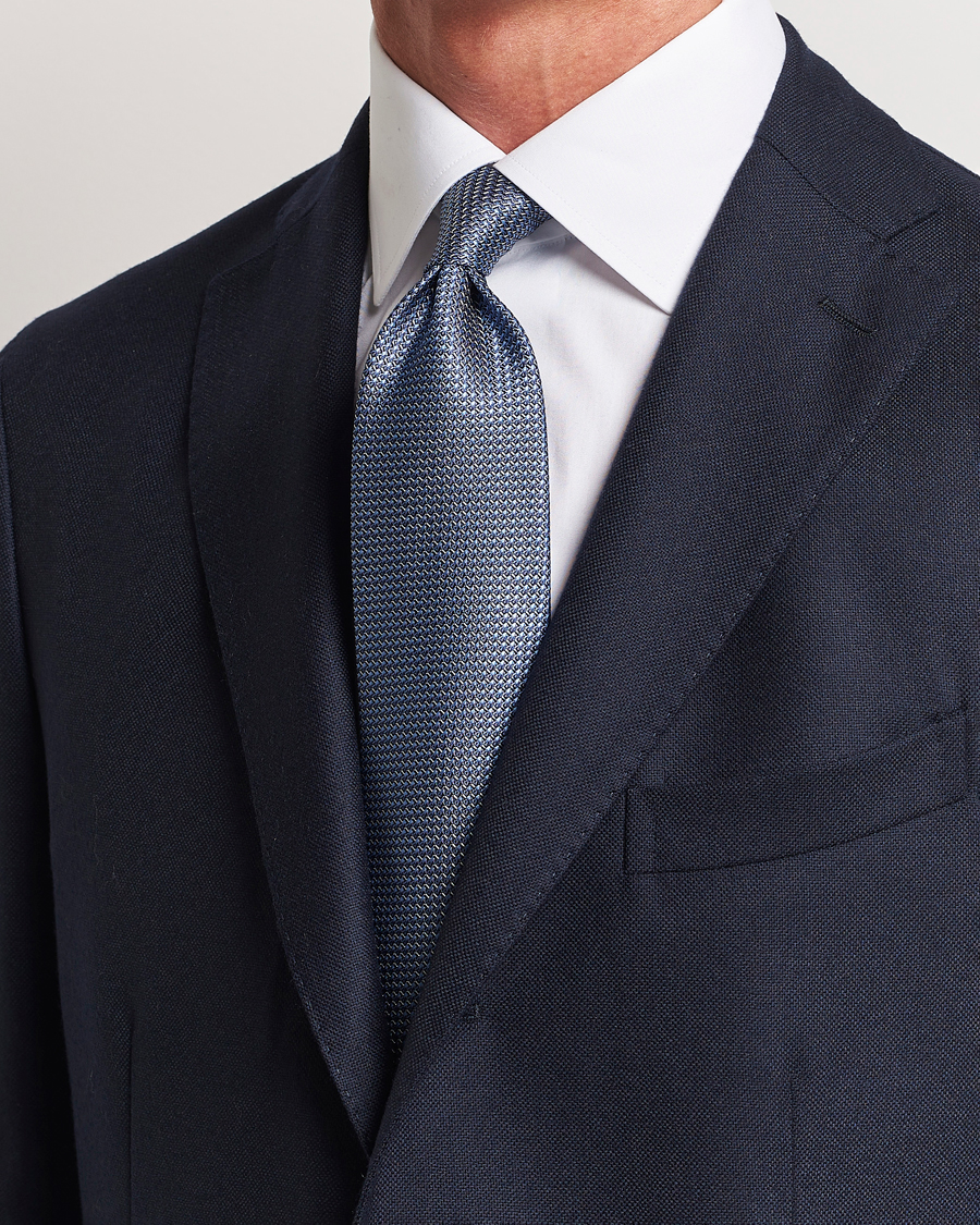 Herr | Brioni Jacquard Silk Tie Light Blue | Brioni | Jacquard Silk Tie Light Blue