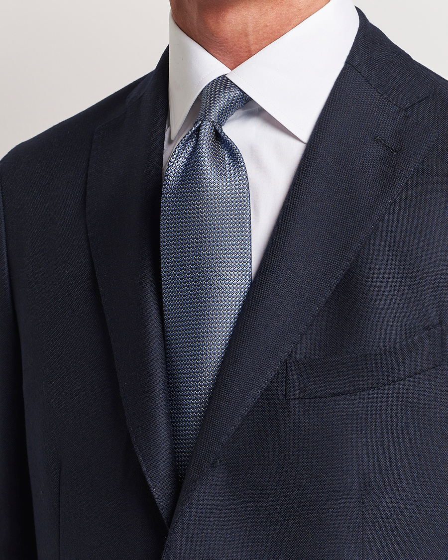 Herr |  | Brioni | Jacquard Silk Tie Light Blue