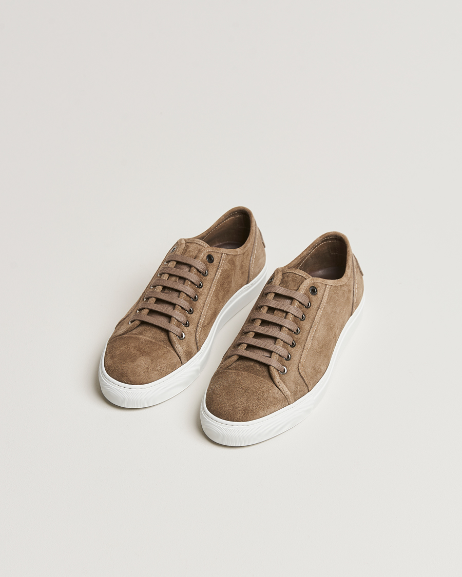 Herr | Låga sneakers | Brioni | Casetta Sneakers Dark Brown Suede