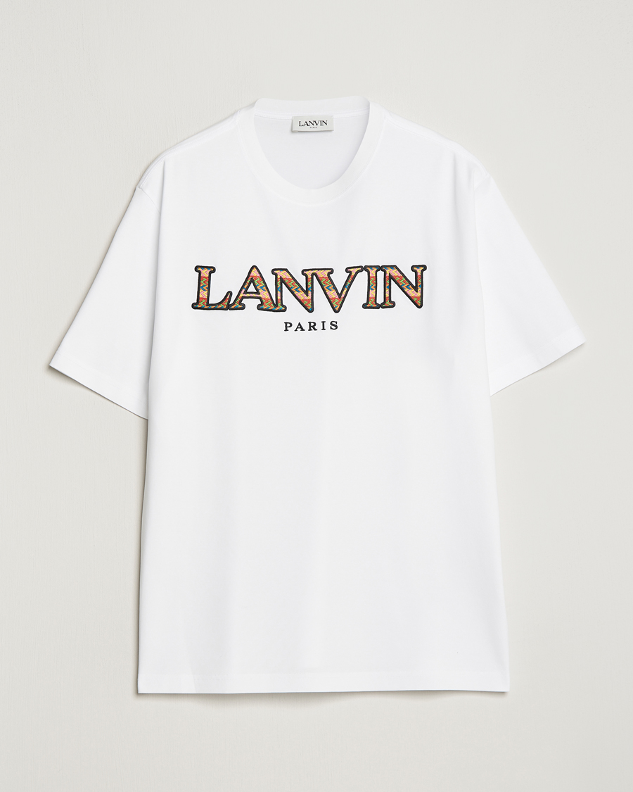 Herr | T-Shirts | Lanvin | Curb Logo T-Shirt Optic White