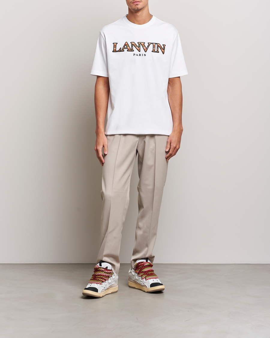 Herr | T-Shirts | Lanvin | Curb Logo T-Shirt Optic White