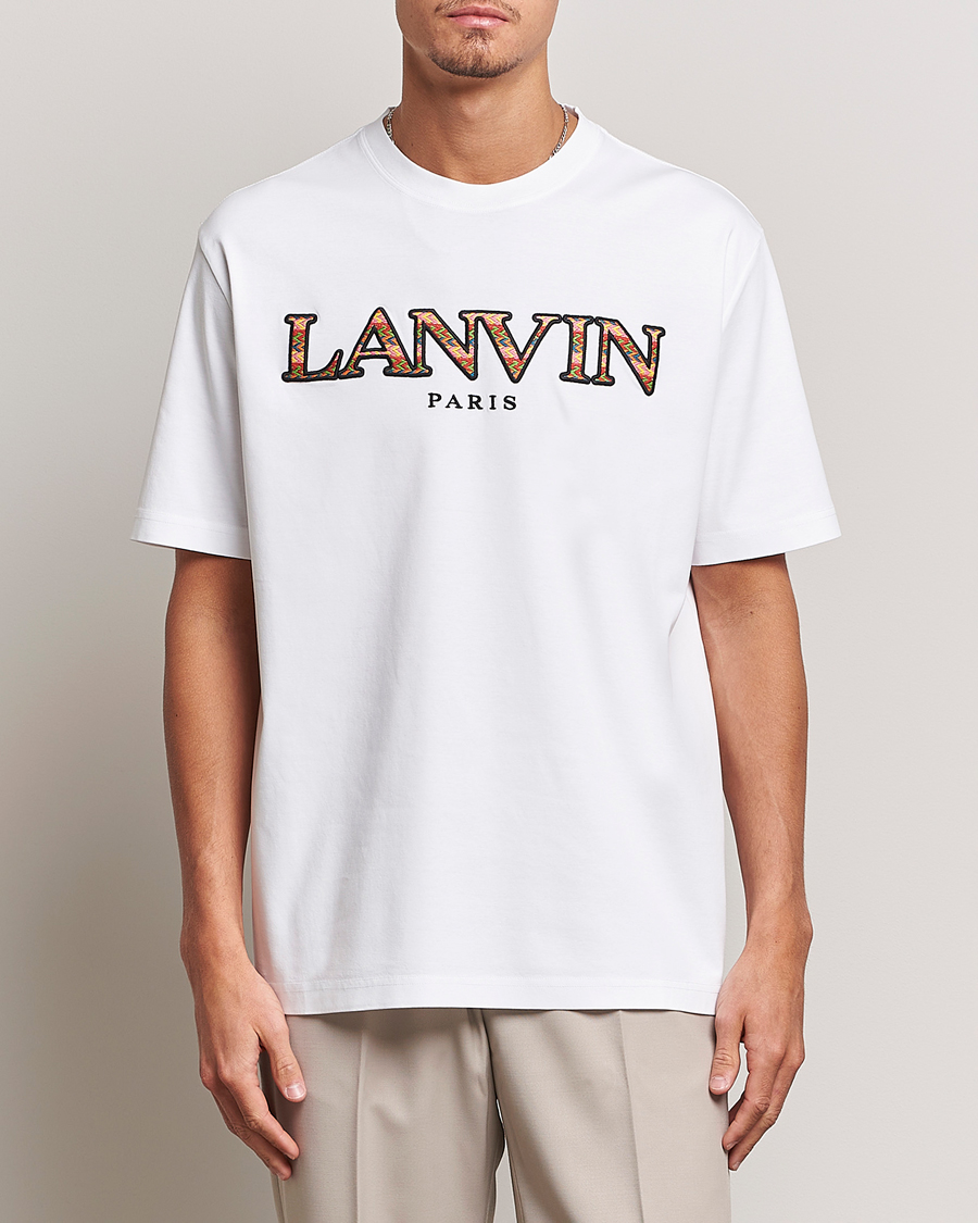Herr | T-Shirts | Lanvin | Curb Logo T-Shirt Optic White