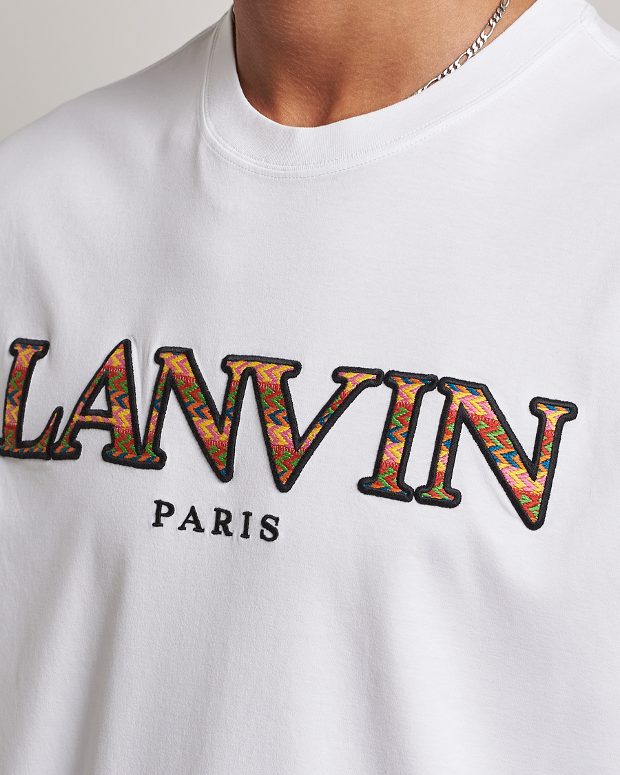 Herr | T-Shirts | Lanvin | Curb Logo T-Shirt Optic White