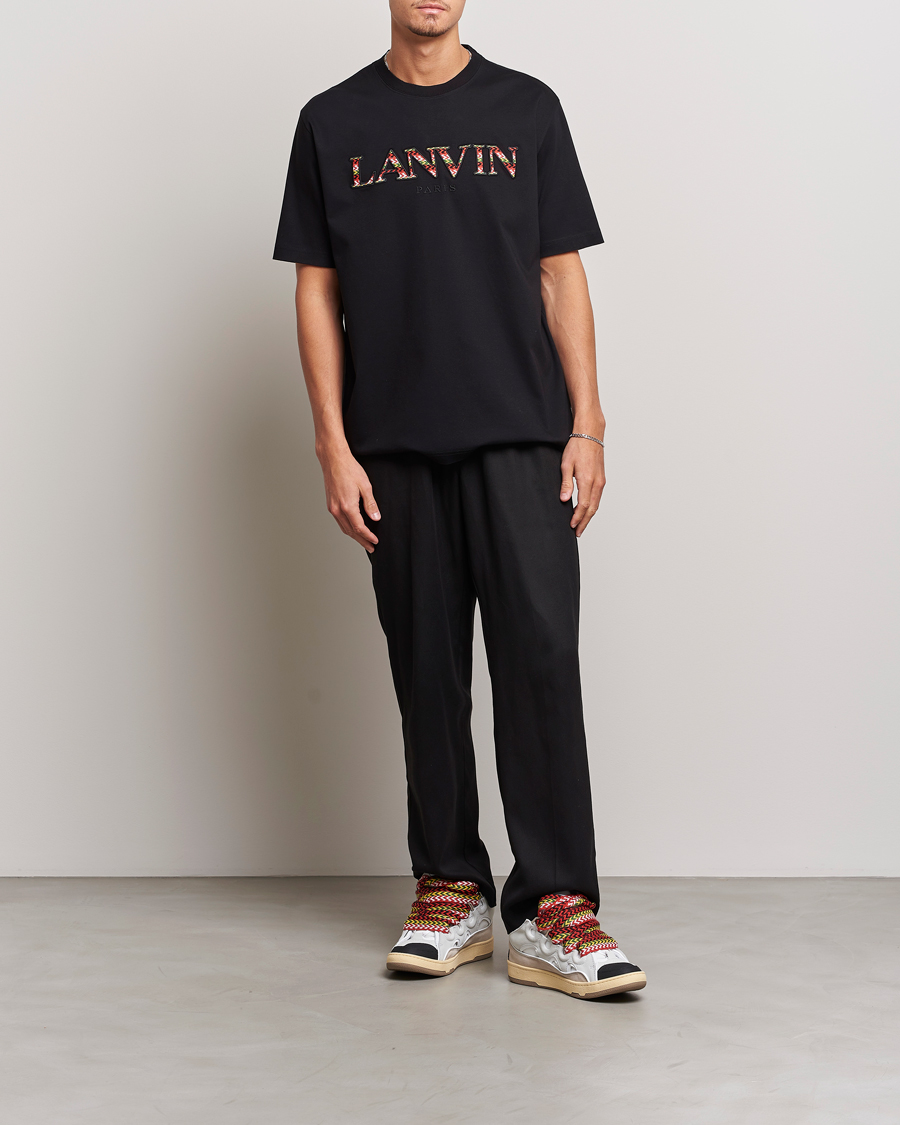 Herr | T-Shirts | Lanvin | Curb Logo T-Shirt Black
