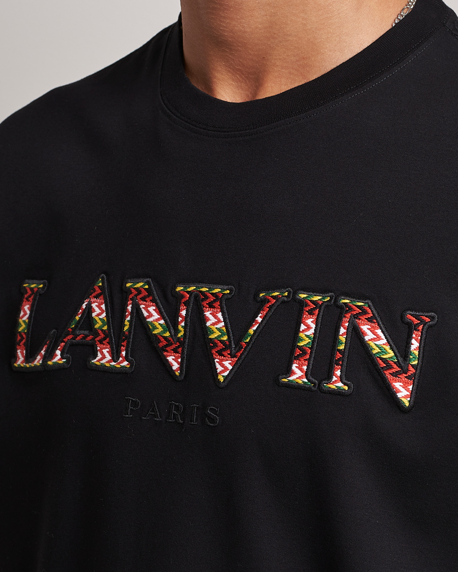 Herr | T-Shirts | Lanvin | Curb Logo T-Shirt Black