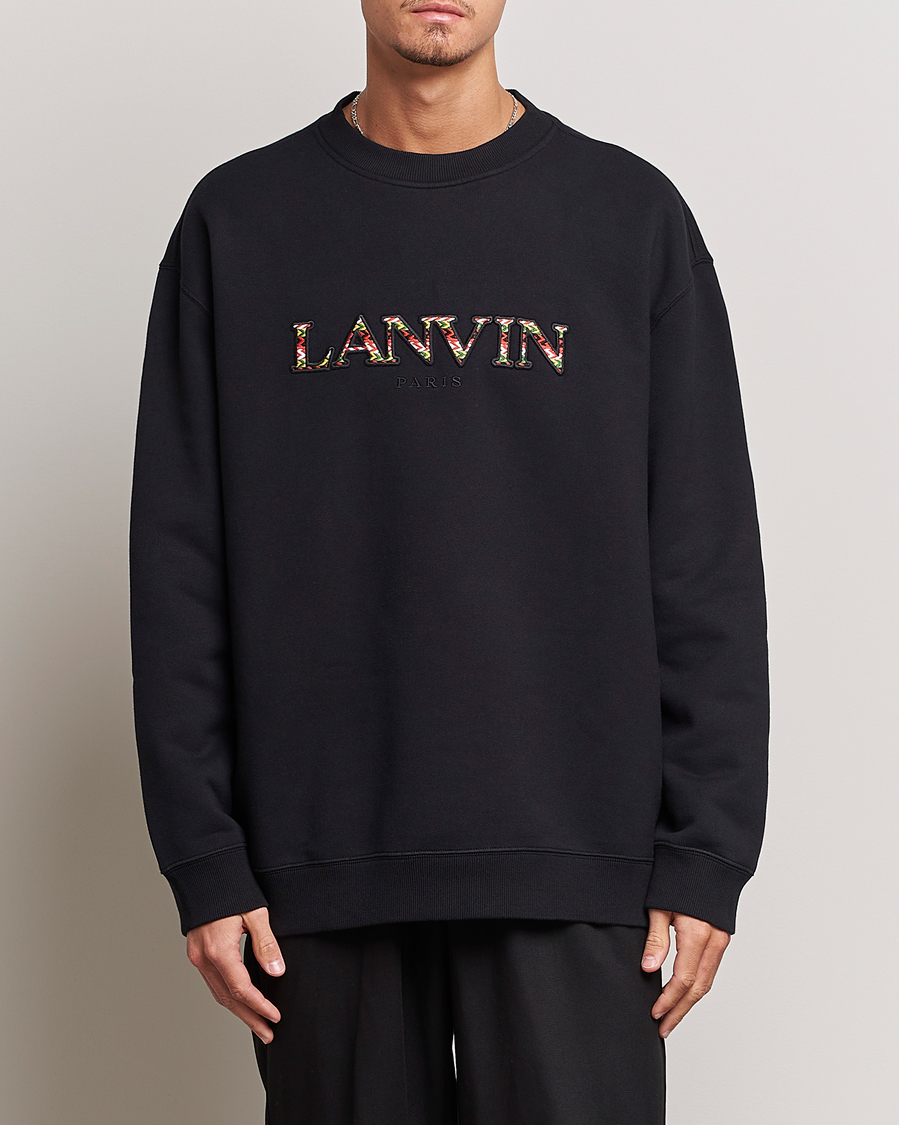 Herr | Tröjor | Lanvin | Curb Logo Sweatshirt Black