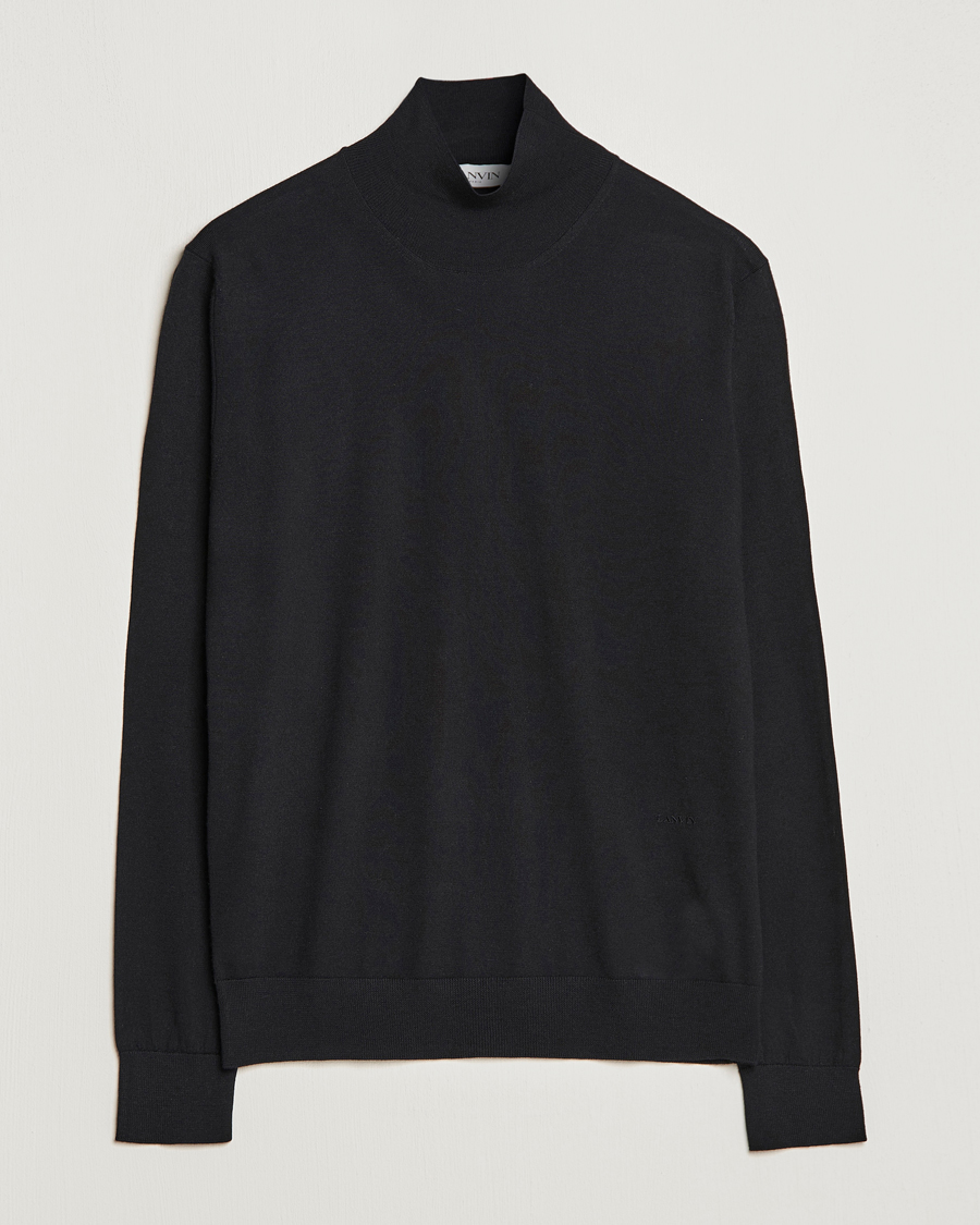 Herr | Tröjor | Lanvin | Wool/Silk Rollneck Black