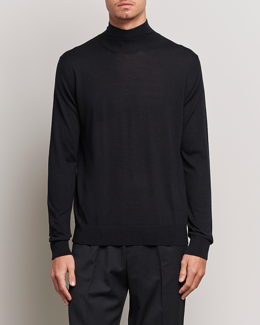 Herr | Polotröjor | Lanvin | Wool/Silk Rollneck Black