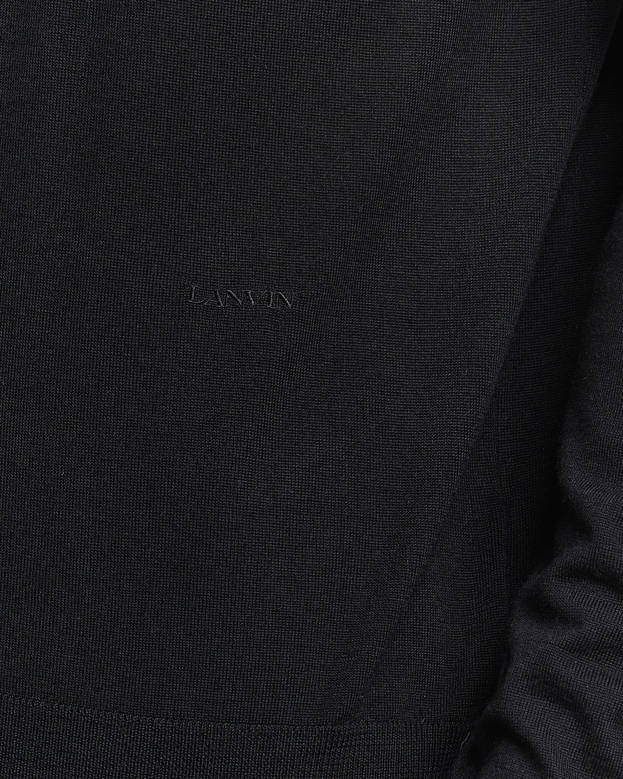 Herr | Tröjor | Lanvin | Wool/Silk Rollneck Black