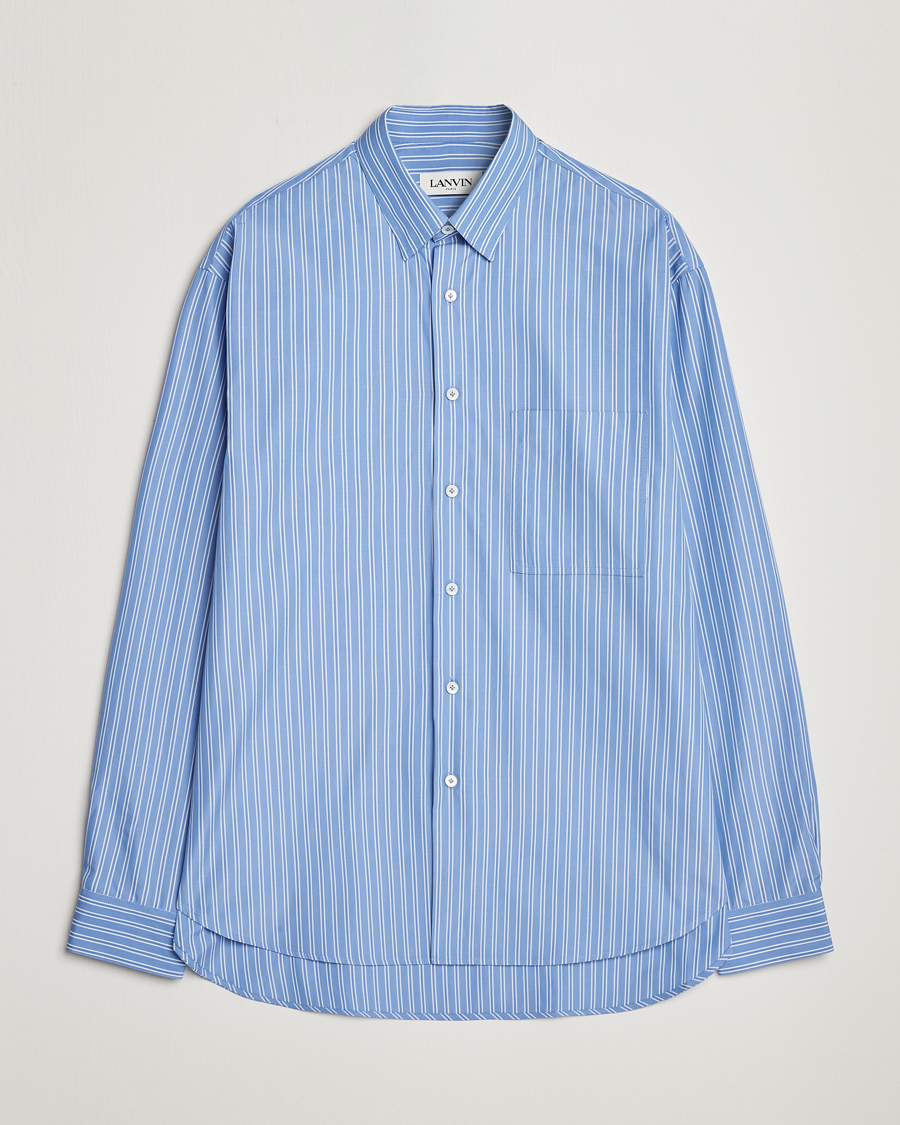 Herr | Skjortor | Lanvin | Oversize Casual Shirt Blue/White