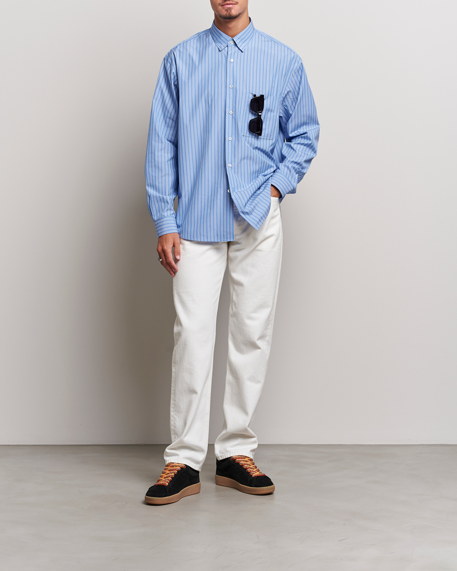 Herr | Skjortor | Lanvin | Oversize Casual Shirt Blue/White