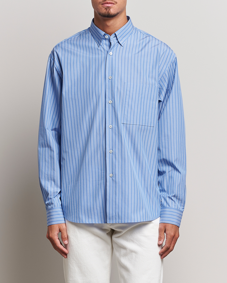 Herr | Skjortor | Lanvin | Oversize Casual Shirt Blue/White