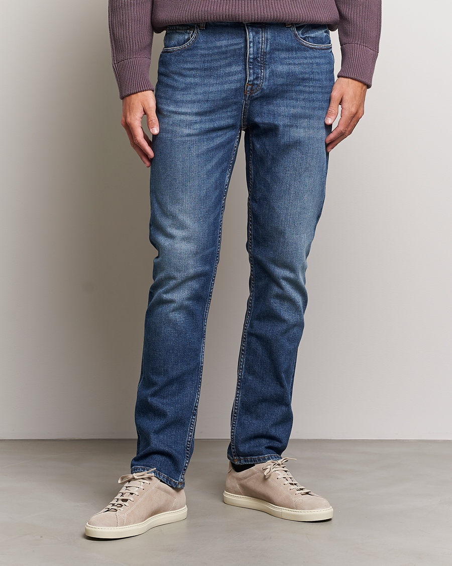 Herr | Blå jeans | NN07 | Johnny Stretch Jeans Mid Wash