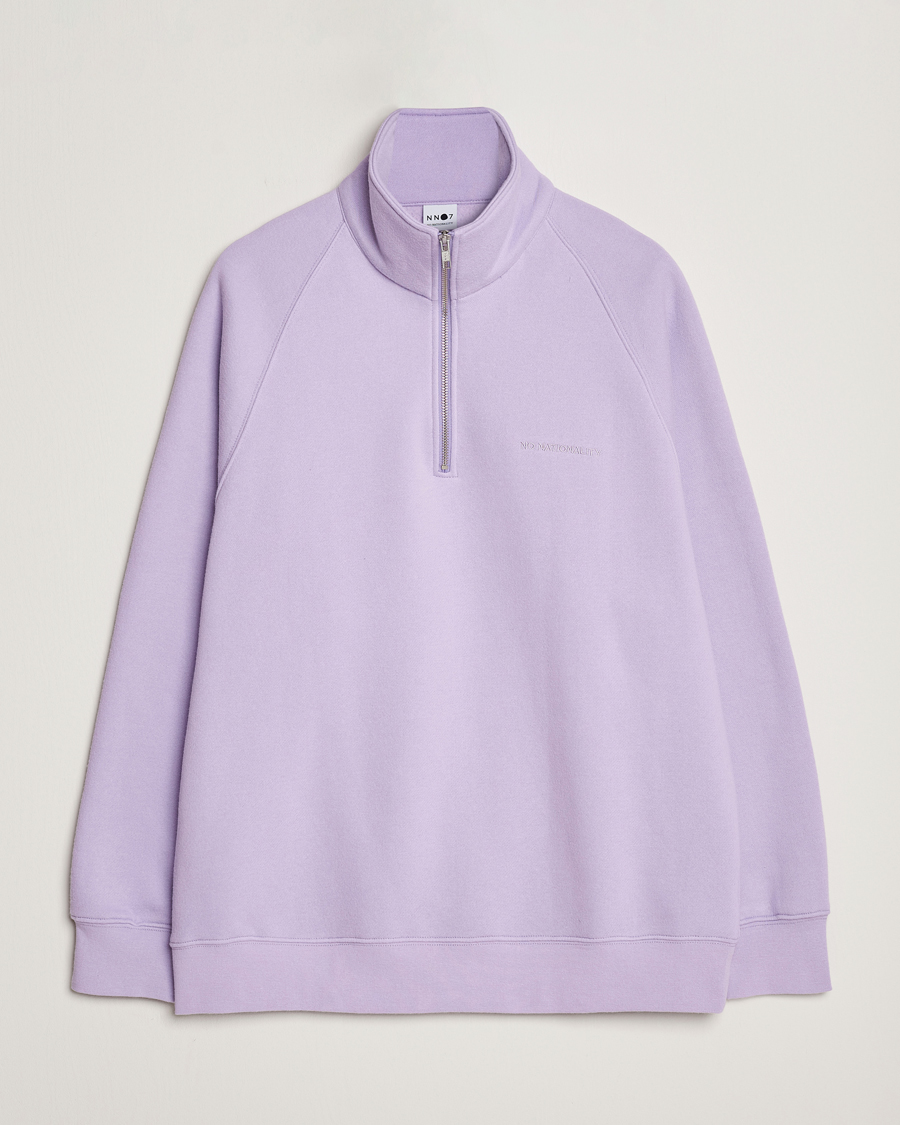 Herr | Tröjor | NN07 | Carlo Half Zip Purple Rose